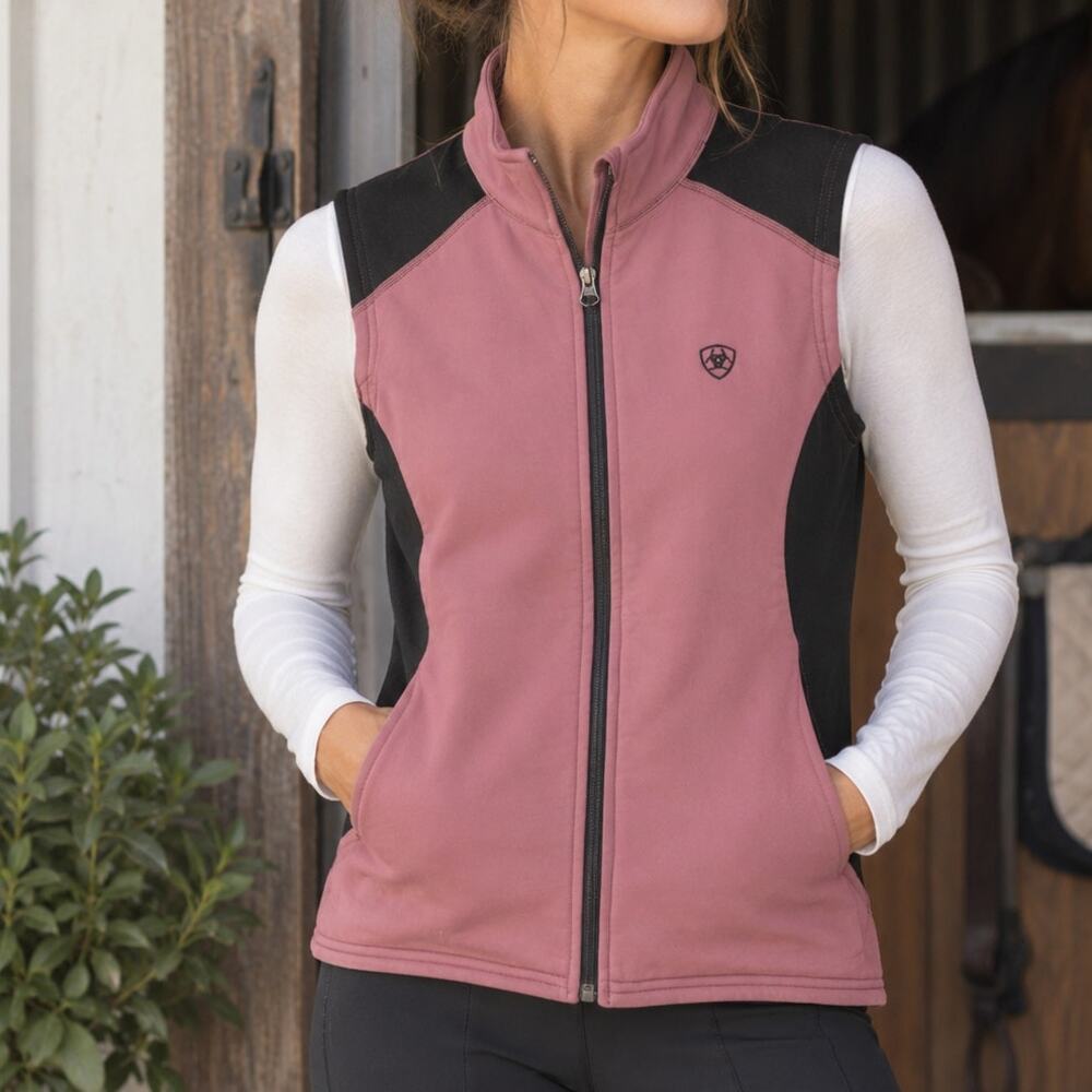 Ariat Women's Softshell Polartec Power Stretch Vest Size Medium Equestrian 5329